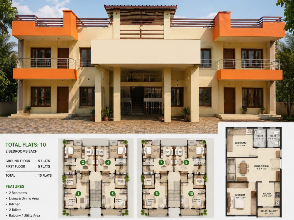 Apartment Building for Sale in Lakkidi, Wayanad